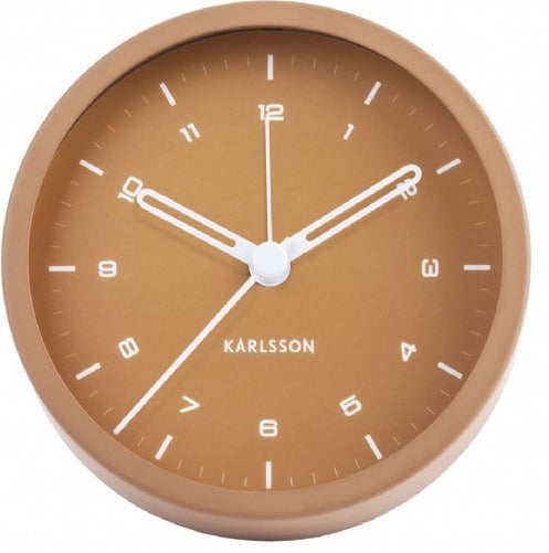 Karlsson: Tinge Alarm Clock - Caramel Brown