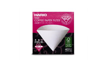 Load image into Gallery viewer, Hario: V60 Coffee Paper Filters - White (40 Sheets)