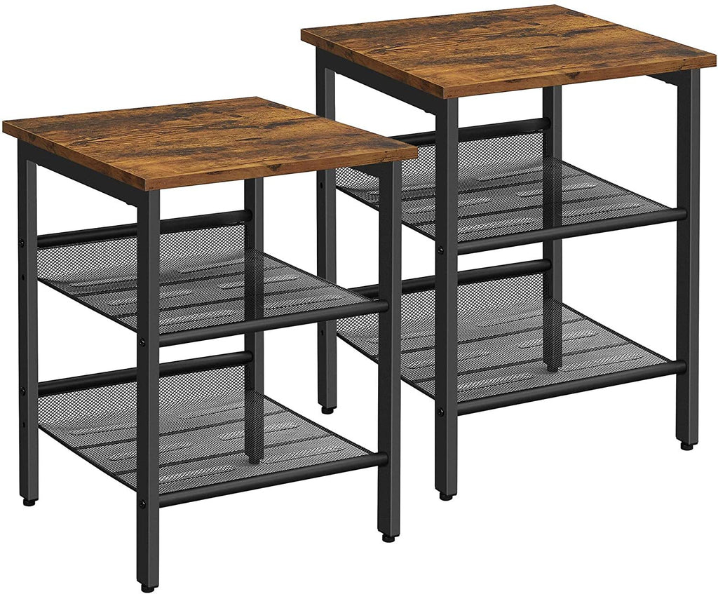 Vasagle Side Table Set - with Adjustable Shelves (Set of 2)
