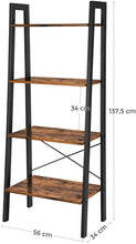 Load image into Gallery viewer, Vasagle Ladder Bookshelf - 4-Tier