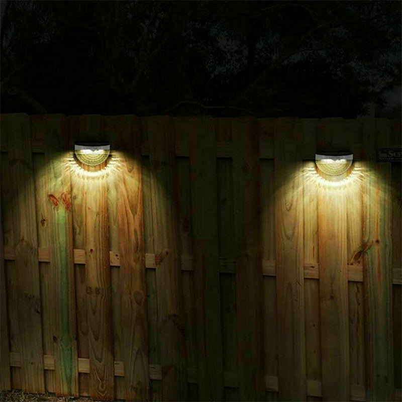 Solar Powered Outdoor Wall Lights - 2 x Warm White