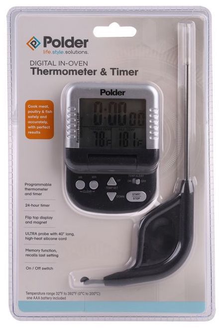 Polder: Digital In-Oven - Thermometer & Timer