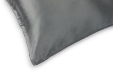 Load image into Gallery viewer, Ovela Set of 2 Mulberry Silk Pillowcases (Charcoal)