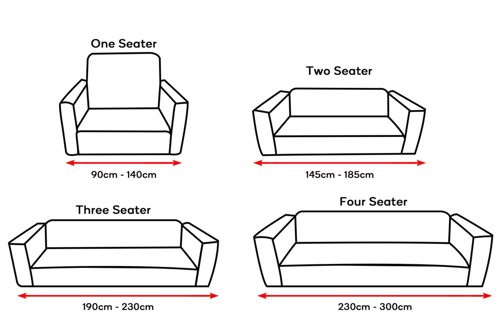 Ovela 3 Seater Sofa Cover Stretch (Navy)