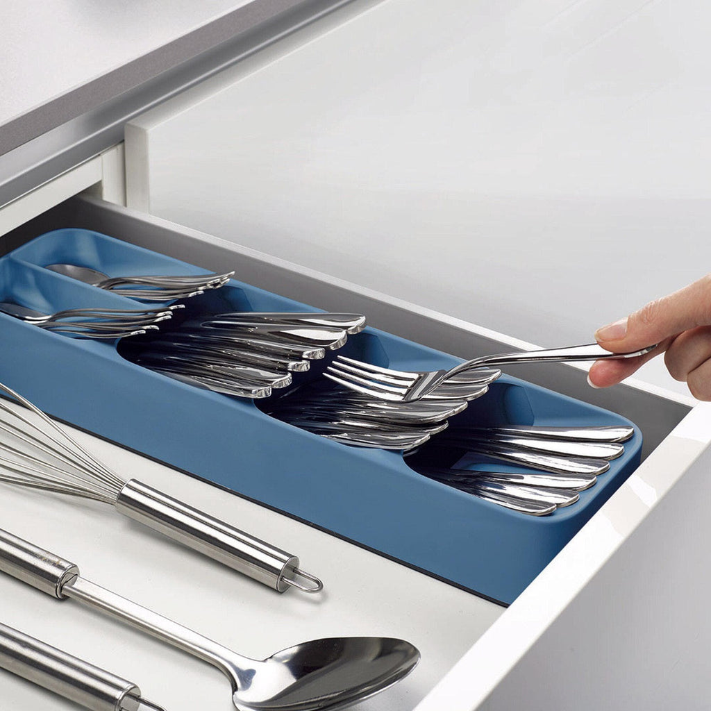 Joseph Joseph: DrawerStore Compact Cutlery Organiser - Sky