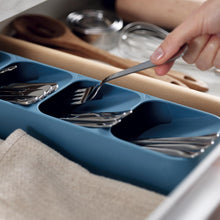 Load image into Gallery viewer, Joseph Joseph: DrawerStore Compact Cutlery Organiser - Sky