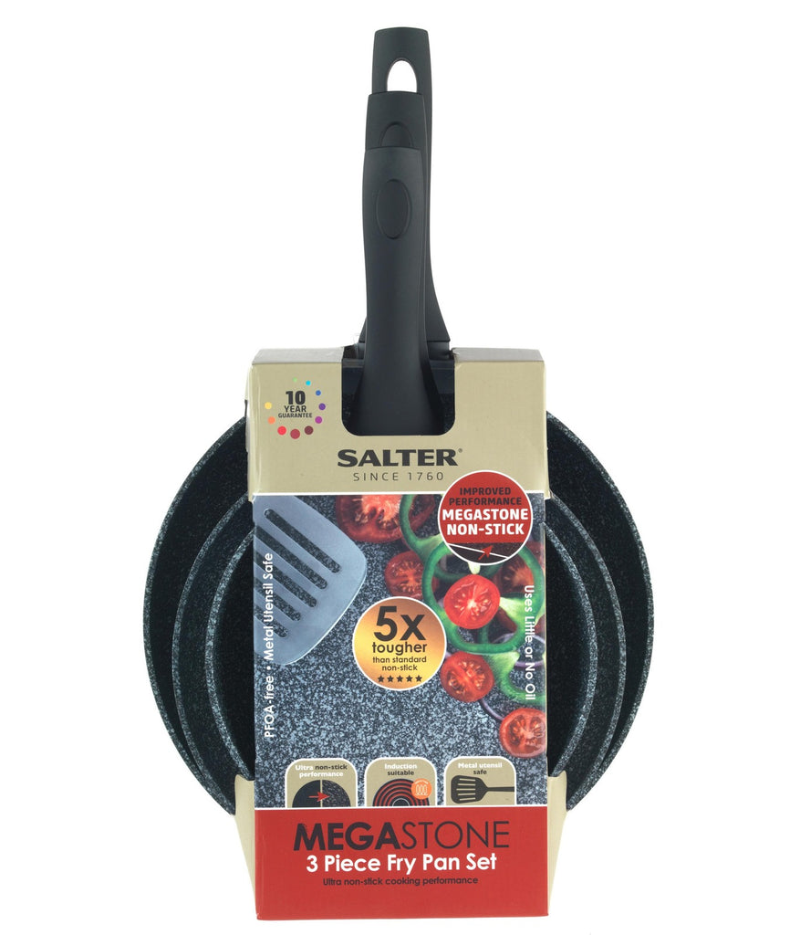 Salter: Megastone 3 Piece Fry Pan Set