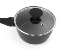 Load image into Gallery viewer, Salter: 3 Piece Megastone Saucepan Set - Silver