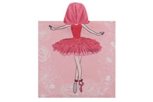 Load image into Gallery viewer, Ovela Kids Ballerina Hooded Beach Towel