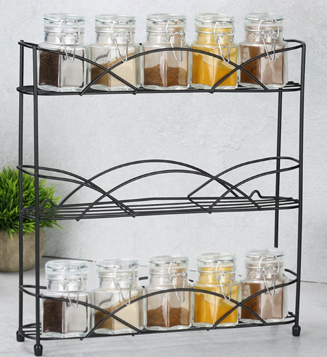 3-Tier Herb & Spice Rack (Wall Mount or Free Standing)