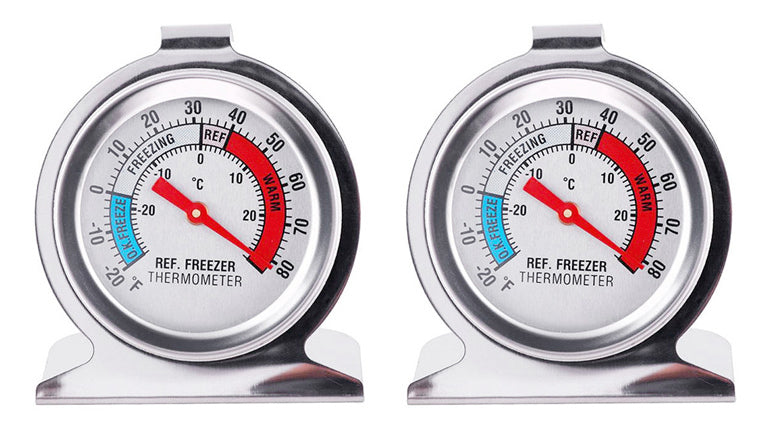 Refrigerator Thermometer Set - (2 Pack)