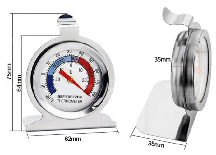 Refrigerator Thermometer Set - (2 Pack)