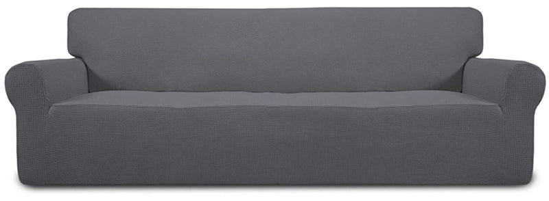 Stretch Sofa Slipcover - Grey (4-Seat)