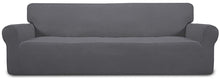 Load image into Gallery viewer, Stretch Sofa Slipcover - Grey (4-Seat)