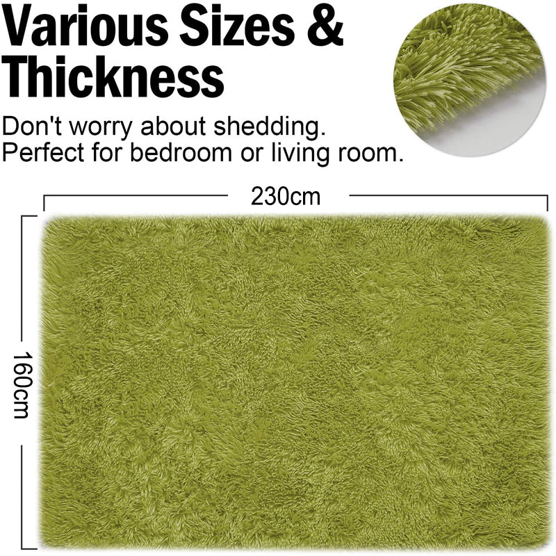 Soft Area Rug - Green (Large, 153 x 203cm)