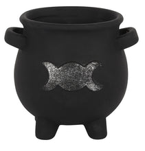 Load image into Gallery viewer, Triple Moon Cauldron - Plant Pot