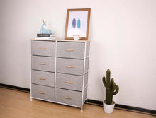 Load image into Gallery viewer, Ovela 8 Drawer Storage Chest (Light Grey)