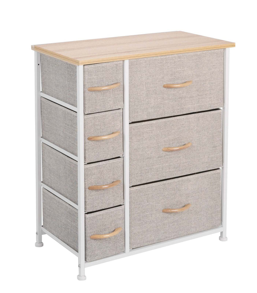 Ovela 7 Drawer Storage Chest -Beige