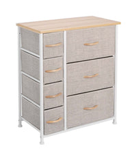 Load image into Gallery viewer, Ovela 7 Drawer Storage Chest -Beige