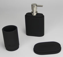 Load image into Gallery viewer, Bubble: Justin Bathroom 3-Piece Set - Black Rubber Finish