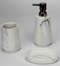 Load image into Gallery viewer, Bubble: Pristine Bathroom 3-Piece Set - White Marble Finish