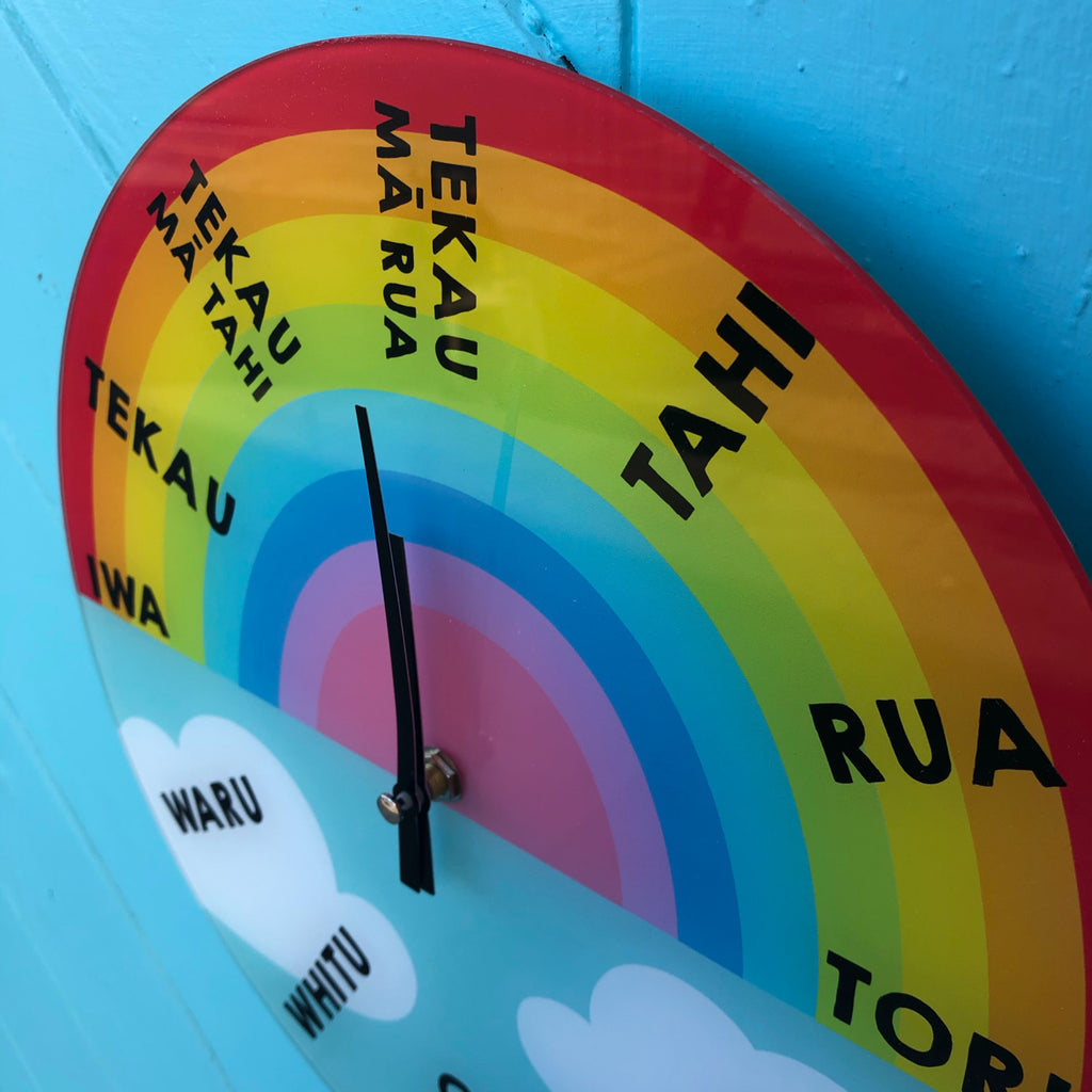 Moana Road: Te Reo Rainbow Clock