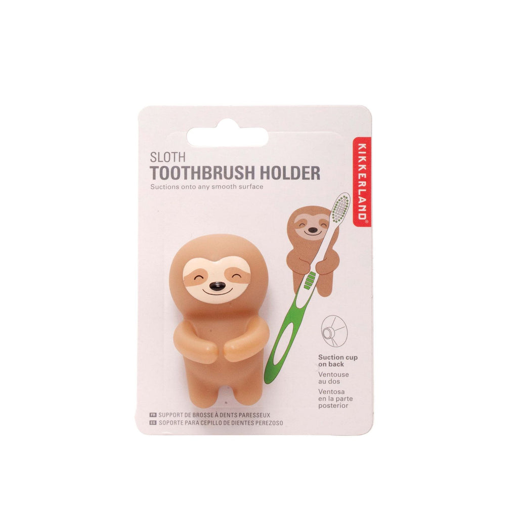 Kikkerland: Sloth Toothbrush Holder - Brown