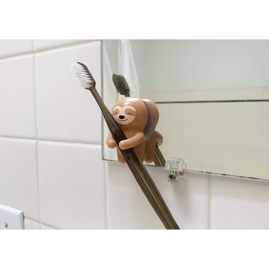 Kikkerland: Sloth Toothbrush Holder - Brown