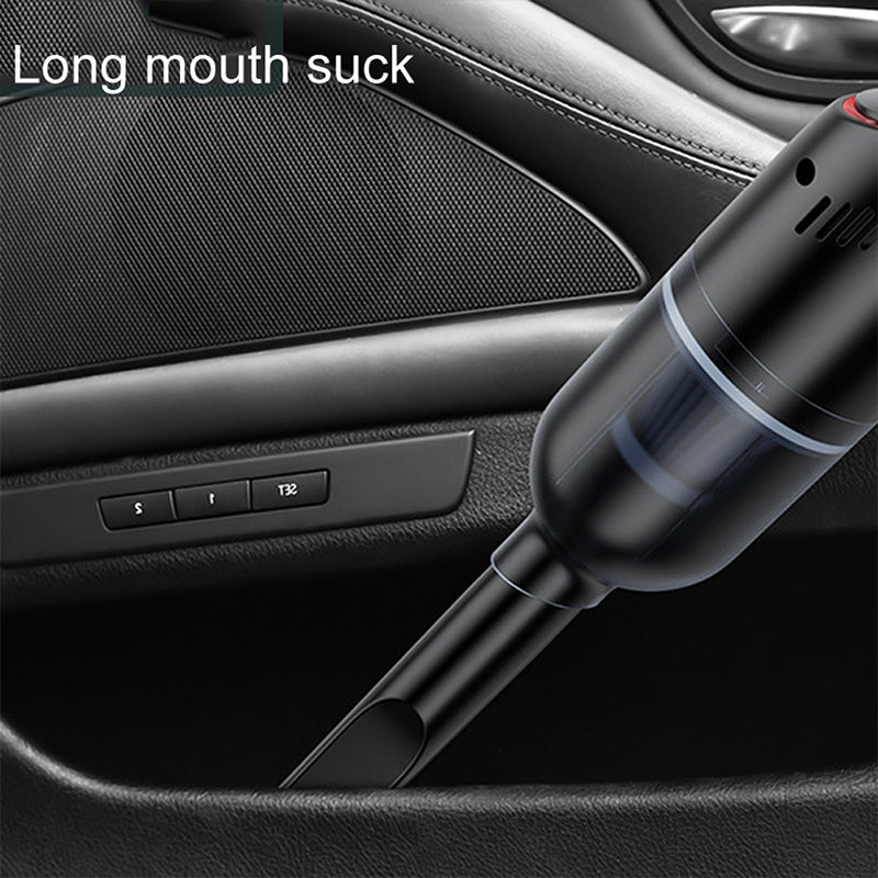 Wireless Handheld Car Vacuum Cleaner with 8000Pa Suction - Black