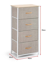 Load image into Gallery viewer, Ovela: 4 Drawer Storage Chest - Beige