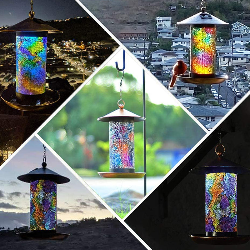 Hanging Bird Feeder & Solar Light