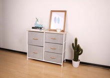 Load image into Gallery viewer, Ovela 5 Drawer Storage Chest - Light Grey