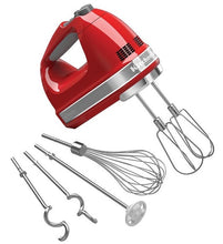 Load image into Gallery viewer, KitchenAid: 9 Speed Artisan Hand Mixer - Empire Red