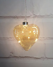 Load image into Gallery viewer, Stellar: Champagne Heart Hanging Glass Light - Stellar Haus