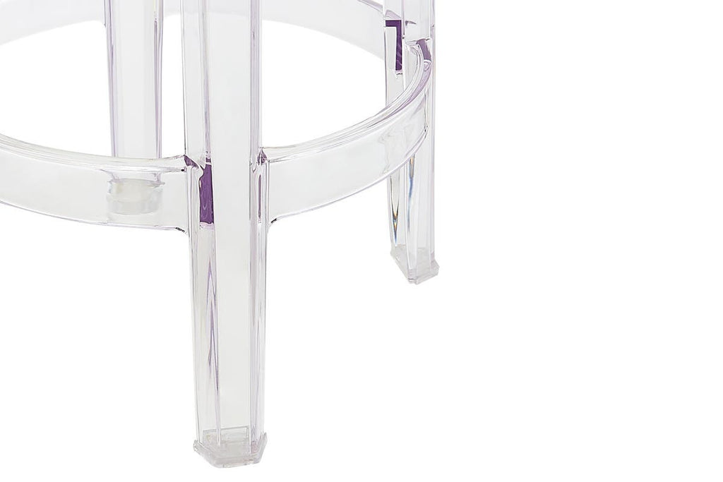 Matt Blatt - Set of 2 Philippe Starck Ghost Barstool Replica (66cm Clear)