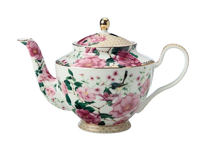 Maxwell & Williams: Teas & C's Silk Road Teapot with Infuser - White 1L