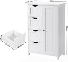 Load image into Gallery viewer, Vasagle Soglio Side Drawers Storage Cabinet