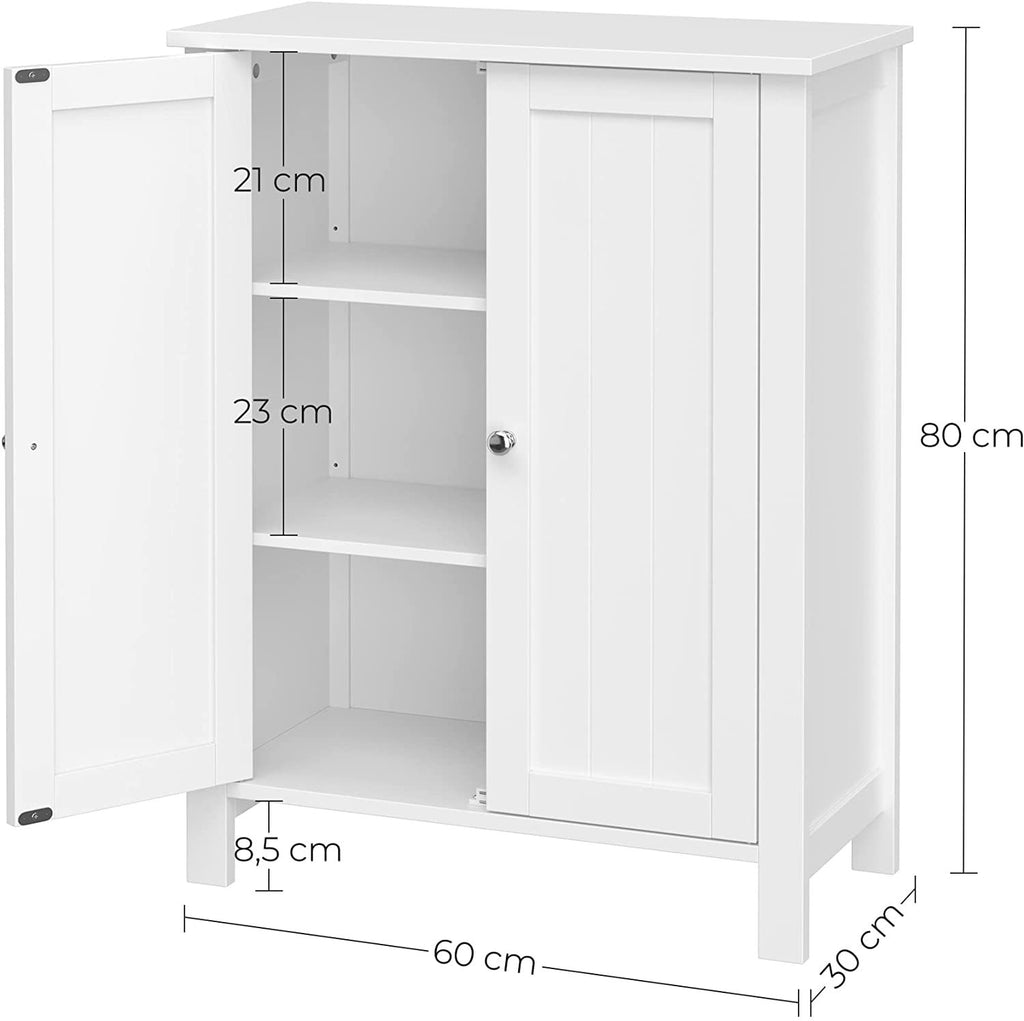 Vasagle Soglio Freestanding Double Door Bathroom Cabinet