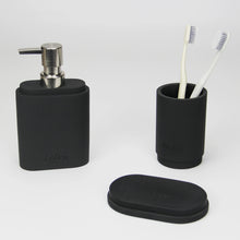 Load image into Gallery viewer, Bubble: Justin Bathroom 3-Piece Set - Black Rubber Finish