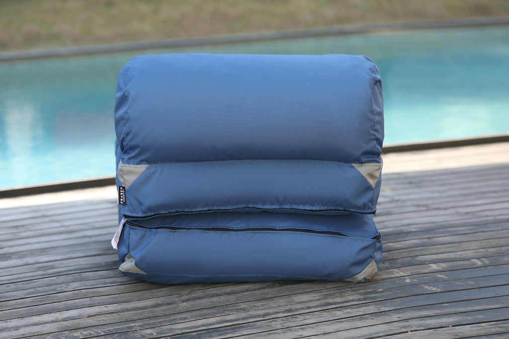 Fraser Country- Flo Pilo Bean Bag Cover - Denim Blue