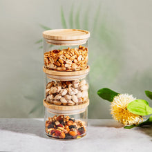 Load image into Gallery viewer, Sass &amp; Belle: Stacking Glass Storage Jars - (Set of 3)