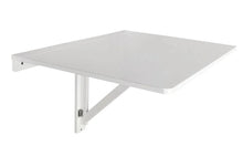 Load image into Gallery viewer, Solid Birch Wood Wall-Mounted Floating Table - White