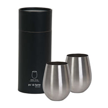 Load image into Gallery viewer, Po di Fame: Stemless Stainless Steel - Wine Glass Set