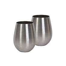 Load image into Gallery viewer, Po di Fame: Stemless Stainless Steel - Wine Glass Set