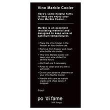Load image into Gallery viewer, Po di Fame: Vino Marble Cooler - Gift Boxed