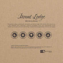 Load image into Gallery viewer, Po di Fame: Mt Lodge - Merino Blanket