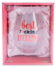 Load image into Gallery viewer, Best F*cking Mum - Stemless Wine Glass