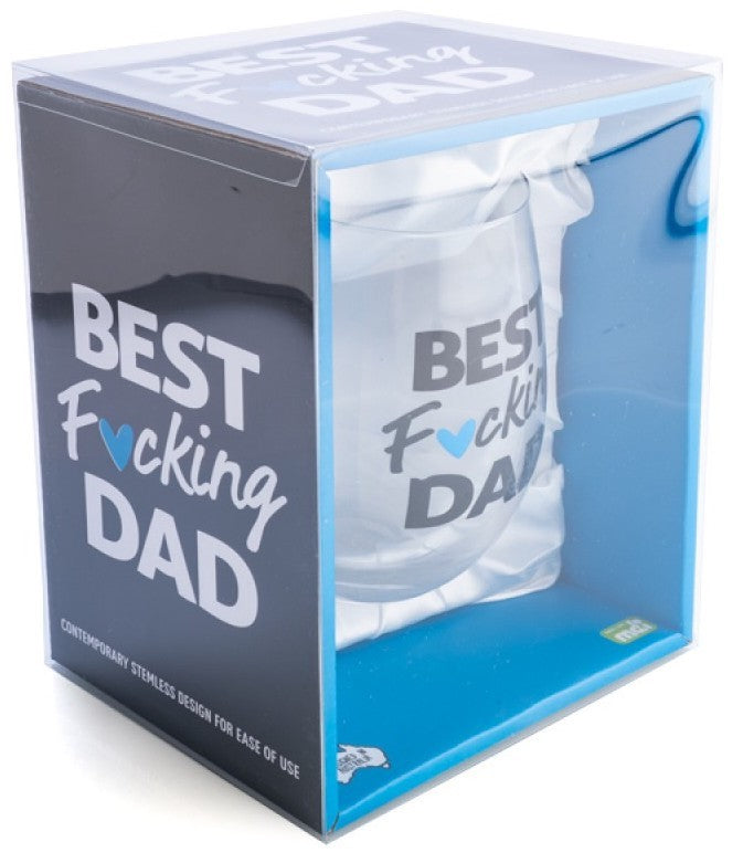 Best F*cking Dad - Stemless Wine Glass