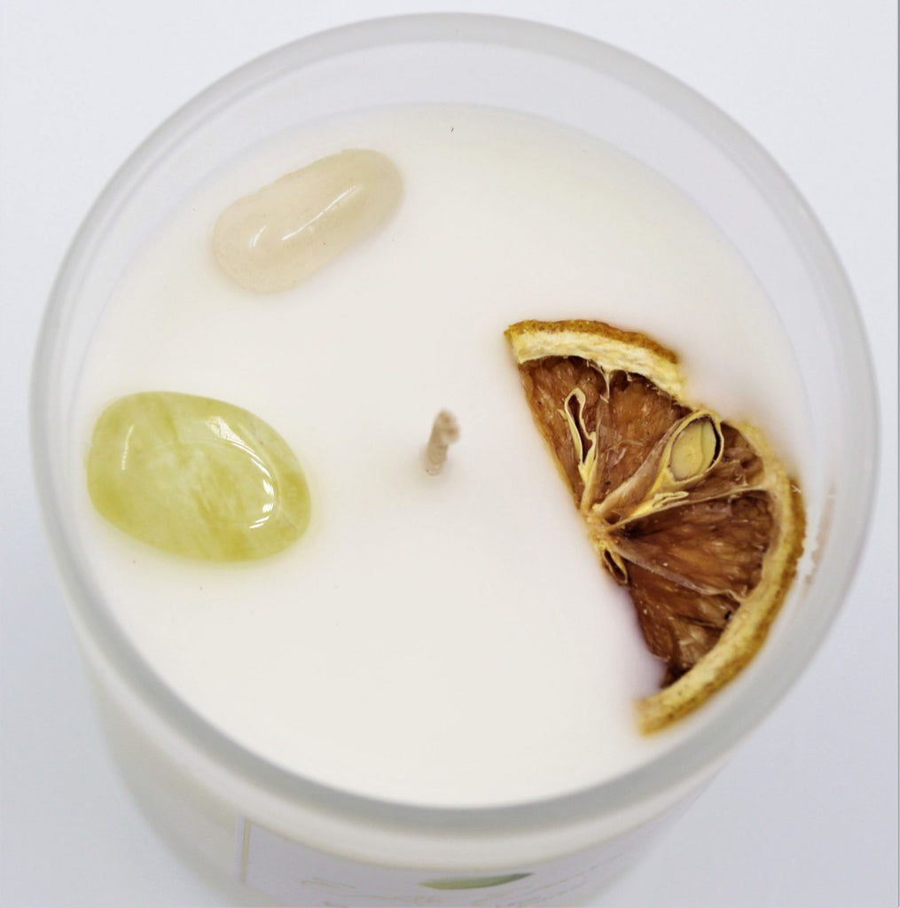 Crystal Soy Wax Candle - Coconut and Lime