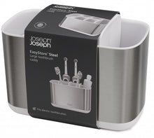Load image into Gallery viewer, Joseph Joseph: EasyStore Steel Toothbrush Caddy - Large (White)